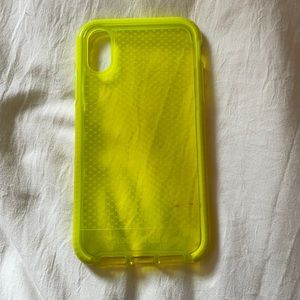 neon yellow phone case